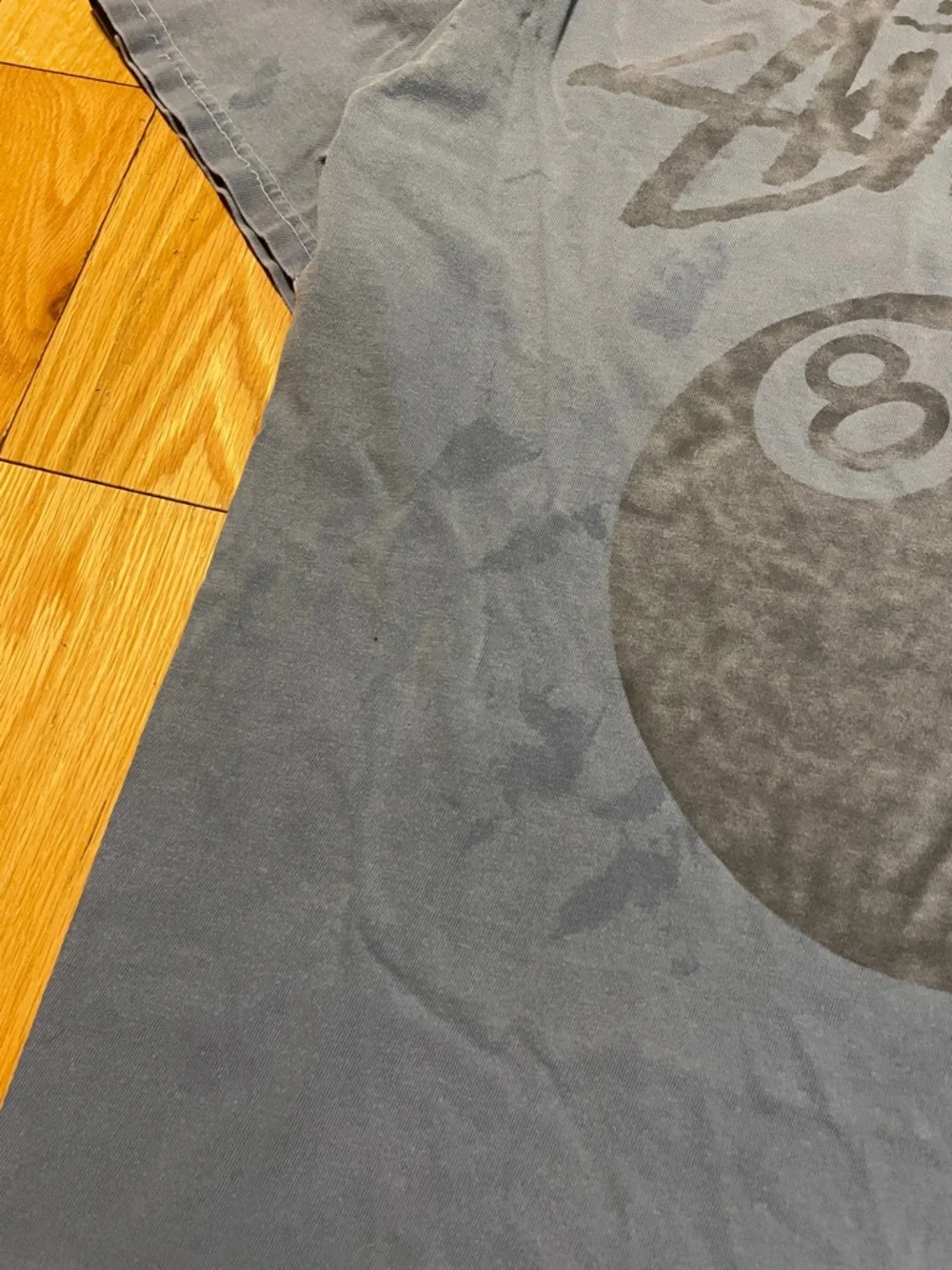 Stussy Washed Slate Blue Short Sleeve Crew Tee - Picture 11 of 13